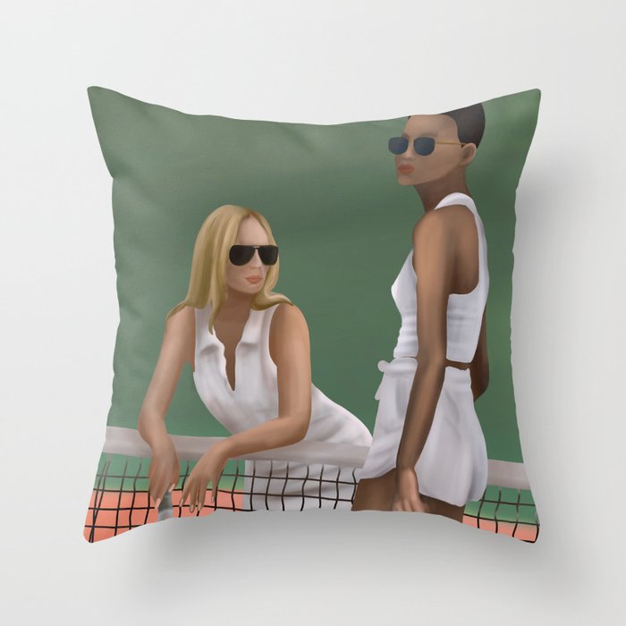 Elegance on the Court Throw Pillow Gallery Image 6