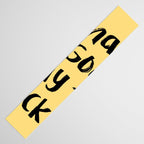 What a Good day To Fuck It. Typography Funny Saying, Phrase Quote Carefree Childlike, Handwritten Post-it Note Table Runner Gallery Image 3