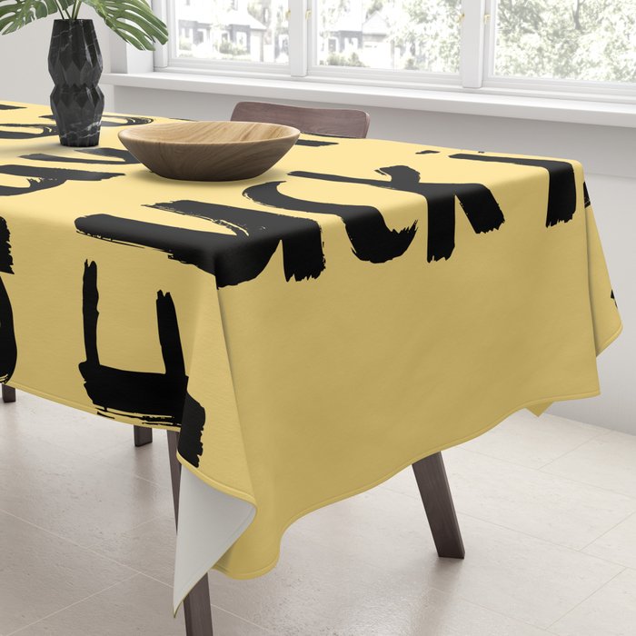 What a Good day To Fuck It. Typography Funny Saying, Phrase Quote Carefree Childlike, Handwritten Post-it Note Tablecloth Gallery Image 3
