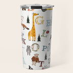 little nature alphabet Travel Mug Gallery Image 1