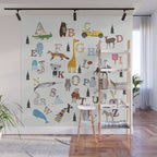 little nature alphabet Wall Mural Gallery Image 1