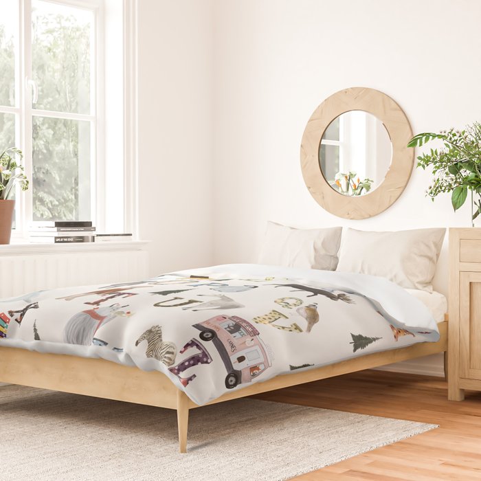 little nature alphabet Duvet Cover Gallery Image 2