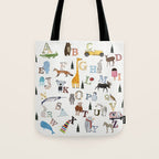 little nature alphabet Tote Bag Gallery Image 1