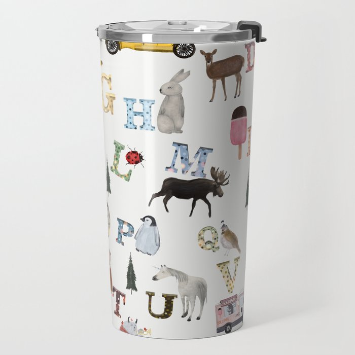 little nature alphabet Travel Mug Gallery Image 2
