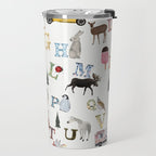 little nature alphabet Travel Mug Gallery Image 2