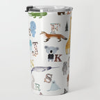 little nature alphabet Travel Mug Gallery Image 3