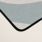 Liquid Swirl Retro Abstract Pattern in Light Blue-Gray and Cream Desk Mat Gallery Image 4