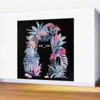 Popoki (Pastel Black Velvet) Wall Mural Gallery Image 2