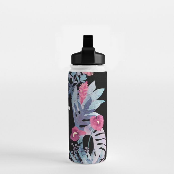 Popoki (Pastel Black Velvet) Water Bottle Gallery Image 2