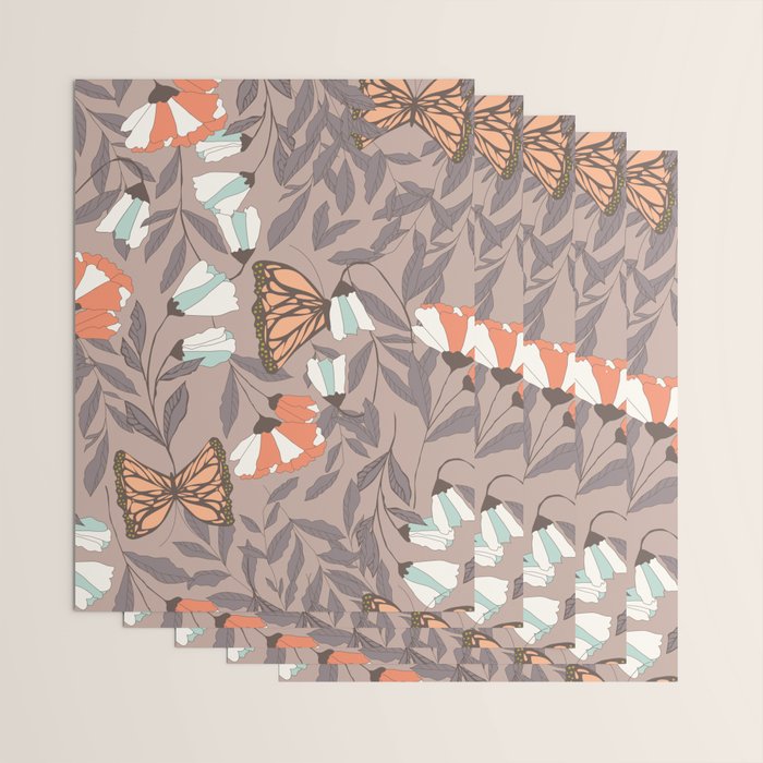 Monarch garden 004 Wrapping Paper Gallery Image 3