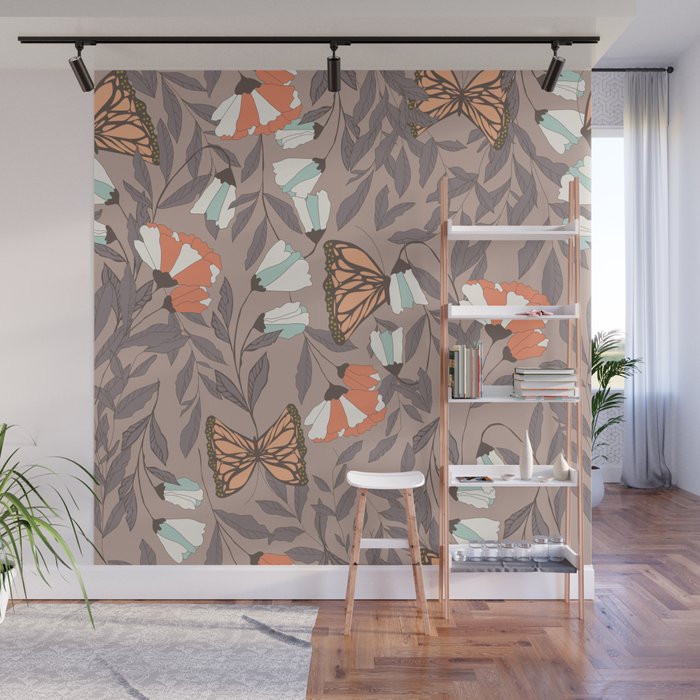 Monarch garden 004 Wall Mural Gallery Image 1