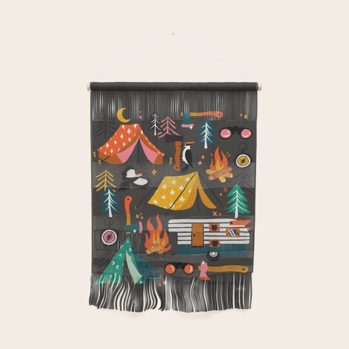 Camping Kit - Charcoal Wall Hanging Gallery Image 1