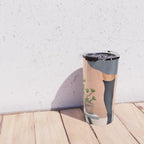 There is a house built out of stone Travel Mug Gallery Image 4