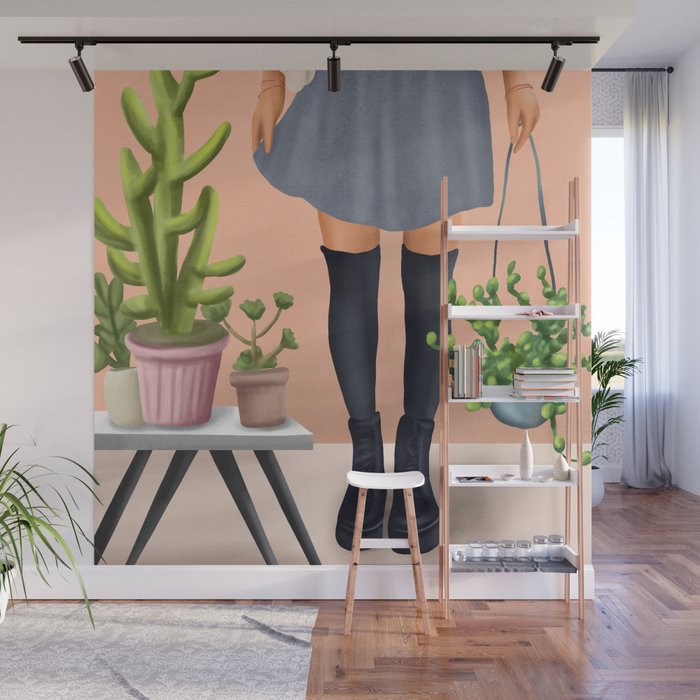 There is a house built out of stone Wall Mural Gallery Image 1