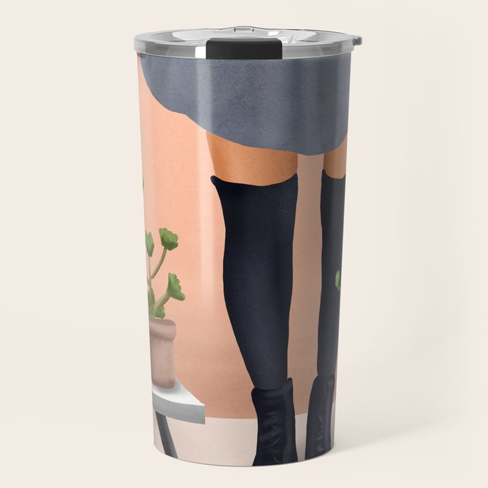 There is a house built out of stone Travel Mug Gallery Image 1