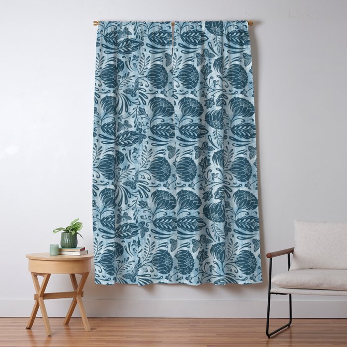 Arabella - Washed Indigo Window Curtain Gallery Image 5