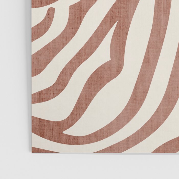 Terracotta Abstract Modern Pattern Artwork Poster Gallery Image 3
