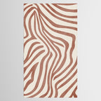 Terracotta Abstract Modern Pattern Artwork Tablecloth Gallery Image 2