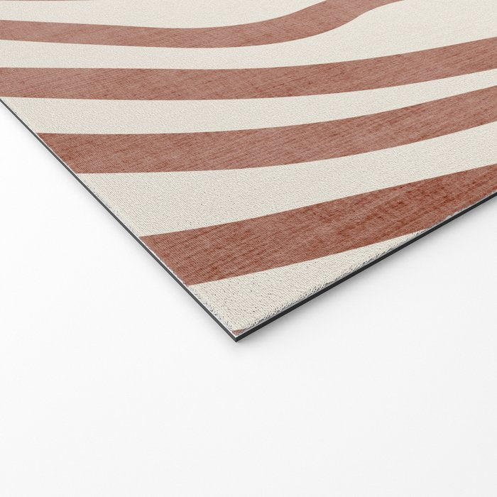 Terracotta Abstract Modern Pattern Artwork Welcome Mat Gallery Image 2