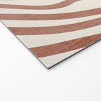 Terracotta Abstract Modern Pattern Artwork Welcome Mat Gallery Image 2