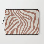 Terracotta Abstract Modern Pattern Artwork Laptop Sleeve Gallery Image 1