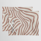 Terracotta Abstract Modern Pattern Artwork Placemat Gallery Image 1