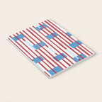 Playful Stripes and Blocks Geometric Pattern Notebook Gallery Image 3