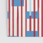 Playful Stripes and Blocks Geometric Pattern Poster Gallery Image 3