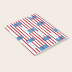 Playful Stripes and Blocks Geometric Pattern Notebook Gallery Image 2