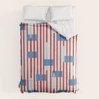 Playful Stripes and Blocks Geometric Pattern Comforter Gallery Image 6