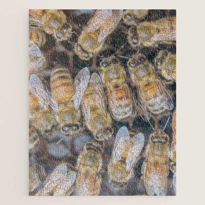 Honeybee Hive x environmental nature bee photograph Jigsaw Puzzle Gallery Image 1