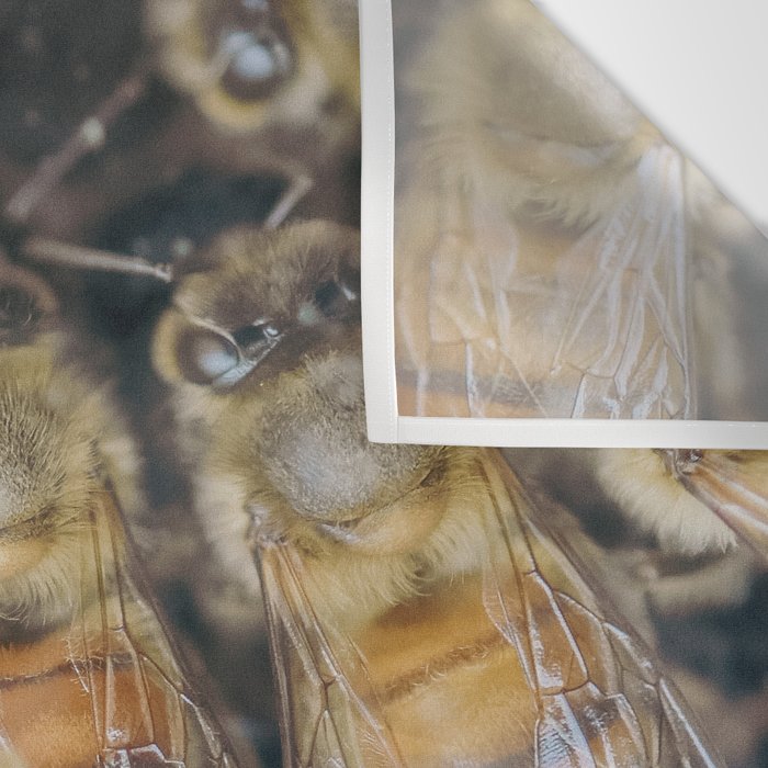 Honeybee Hive x environmental nature bee photograph Wall Tapestry Gallery Image 3