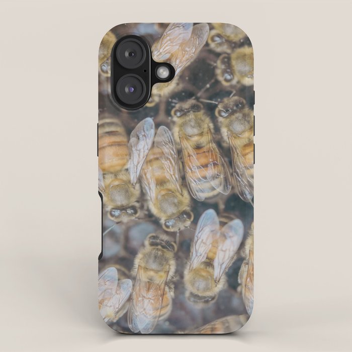 Honeybee Hive x environmental nature bee photograph iPhone Case Gallery Image 1
