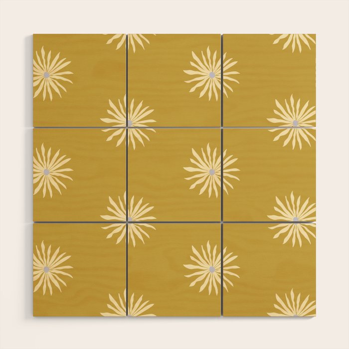 Retro Sun  Wood Wall Art Gallery Image 1