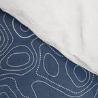 Blue Topographical Map Comforter Gallery Image 4