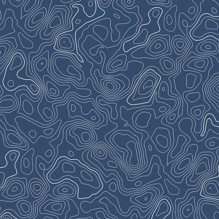 Blue Topographical Map Coffee Mug Gallery Image 2