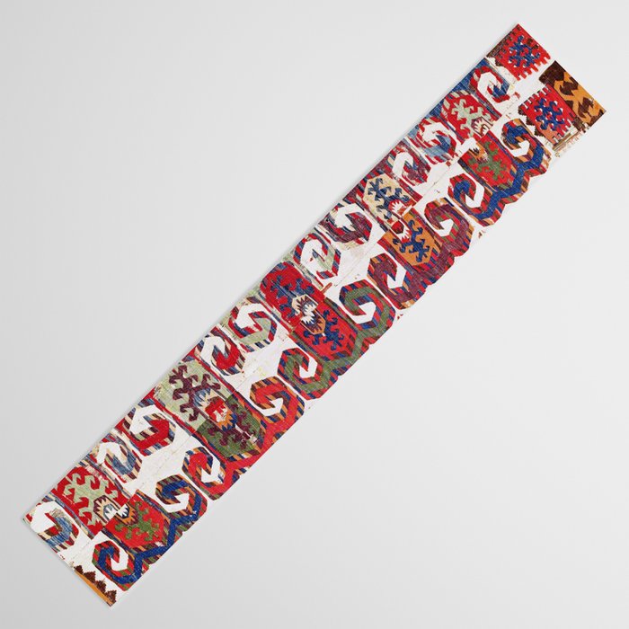 Saçikara Antique Tribal Turkish Kilim Table Runner Gallery Image 3