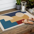 geometric abstract 188 Outdoor Rug Gallery Image 2