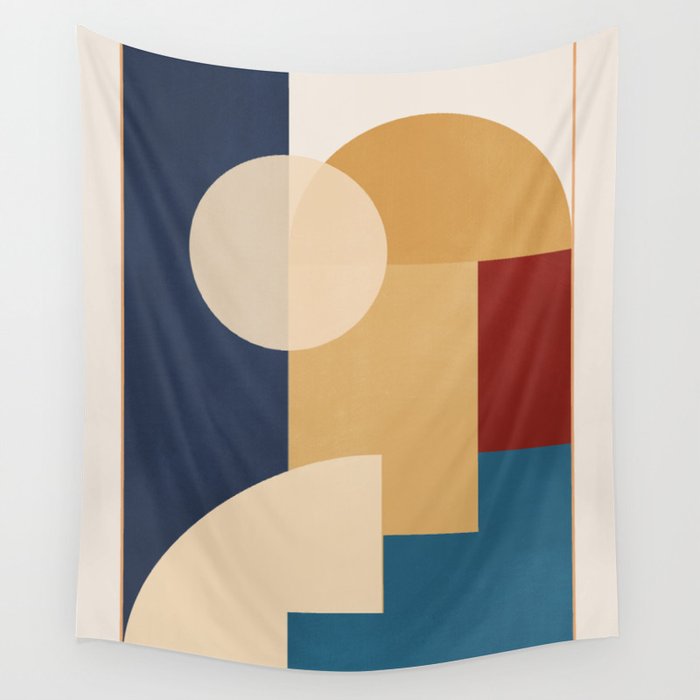 geometric abstract 188 Wall Tapestry Gallery Image 4
