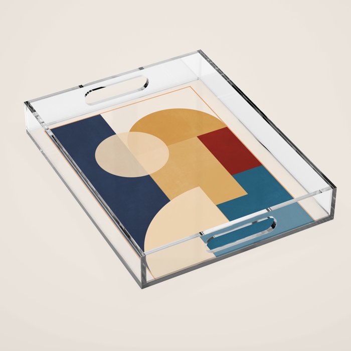 geometric abstract 188 Acrylic Tray Gallery Image 1