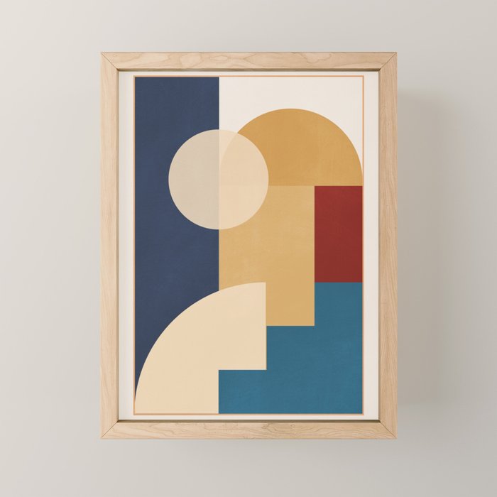 geometric abstract 188 Mini Art Print Gallery Image 1