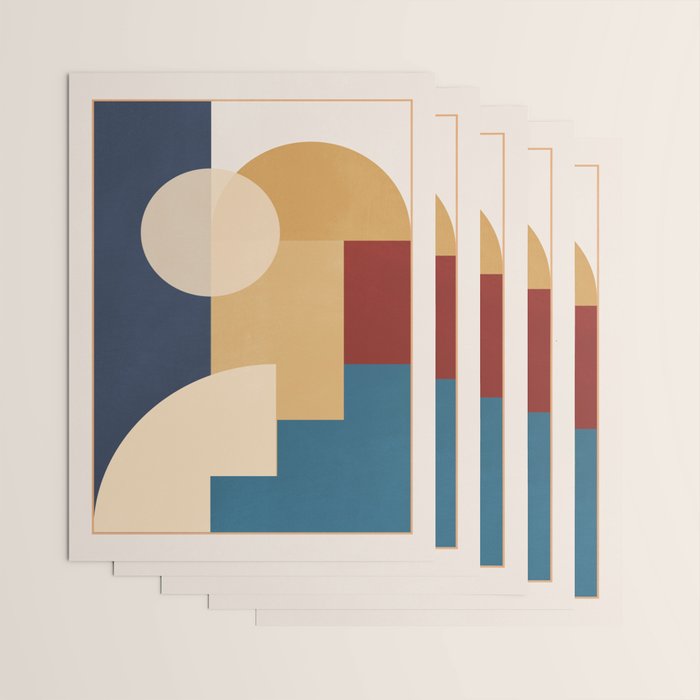geometric abstract 188 Wrapping Paper Gallery Image 3