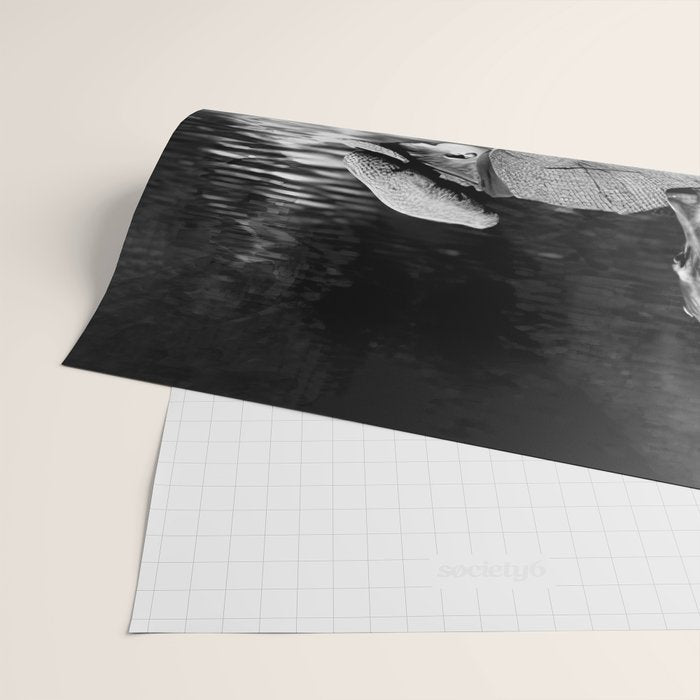 Boy and Dog Playing Golf Vintage Black and White Art Wrapping Paper Gallery Image 2