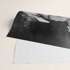 Boy and Dog Playing Golf Vintage Black and White Art Wrapping Paper Gallery Image 2