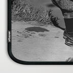 Boy and Dog Playing Golf Vintage Black and White Art Laptop Sleeve Gallery Image 3