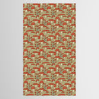 Red Cap Mushrooms on Sage Green Tablecloth Gallery Image 2