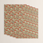 Red Cap Mushrooms on Sage Green Wrapping Paper Gallery Image 3