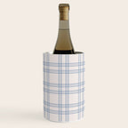 Blue And Cream Gingham Wine Chiller Gallery Image 1