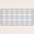 Blue And Cream Gingham Desk Mat Gallery Image 3