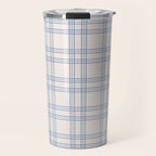 Blue And Cream Gingham Travel Mug Gallery Image 1